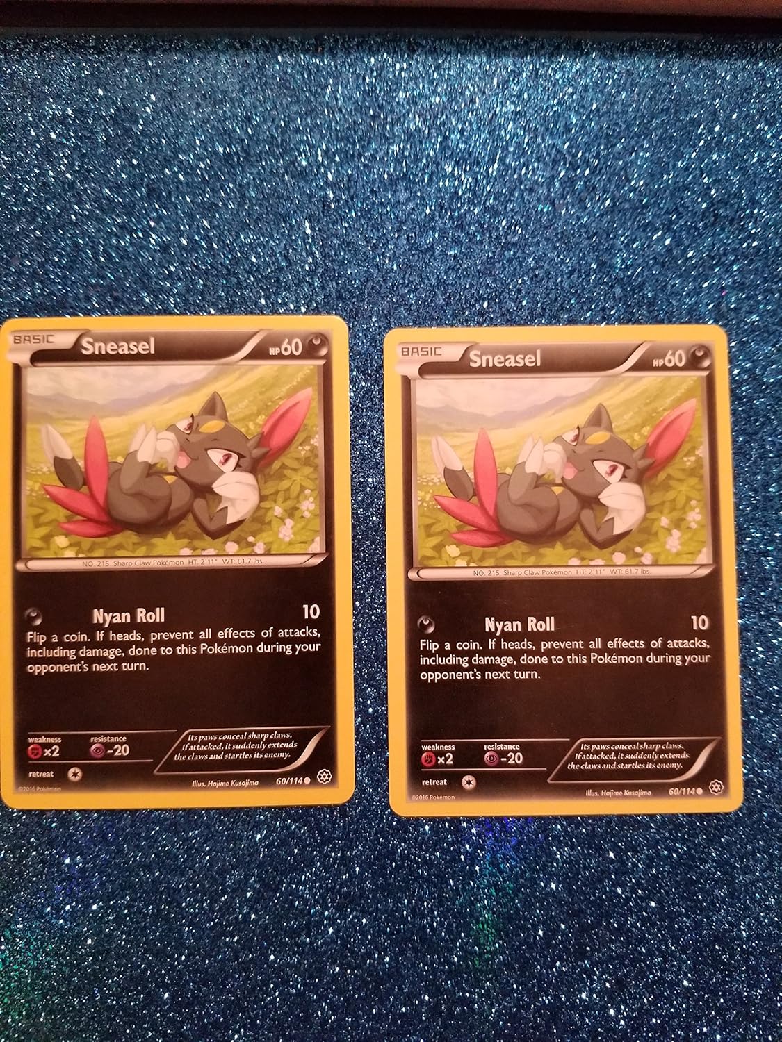 60 114 Pokemon Card Lot 02 Cards Sneasel Pokemon X Y Steam Siege Lots Toys Games