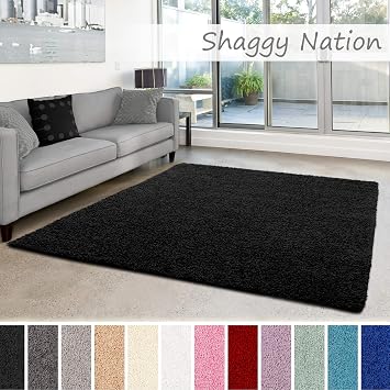 Amazon De Shaggy Teppich Flauschiger Hochflor Fur Wohnzimmer