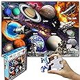 Think2Master Solar System & Space Exploration 100 Pieces Jigsaw Puzzle Fun Educational Toy for Kids, School & Families. Great Gift for Boys & Girls Ages 4-8 8-10 to for Learning. 23.4” X 16.5”