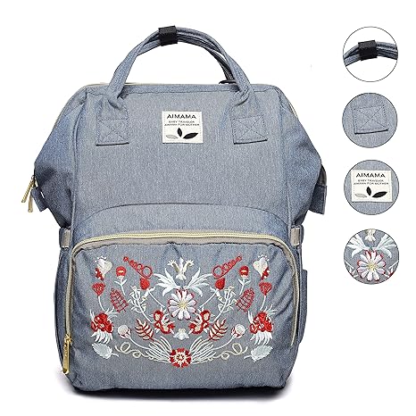 xcluma Baby Diaper Bag, Mothers Maternity Multipurpose Bag (Blue Grey)