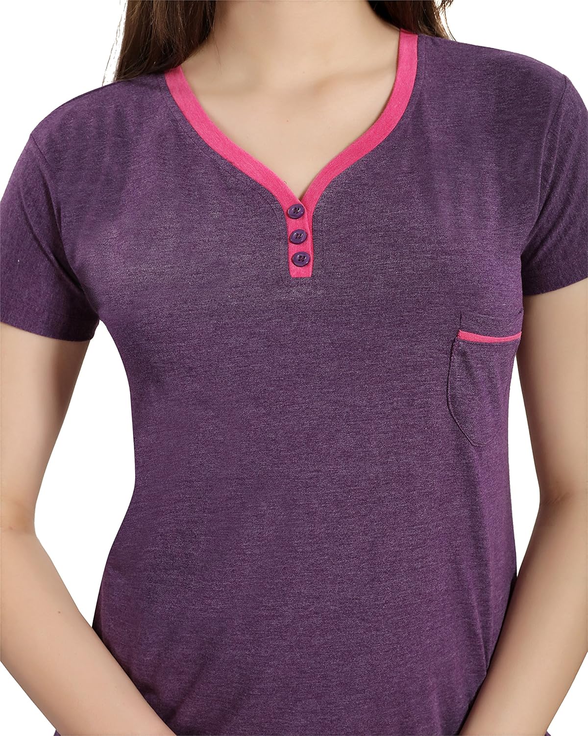 av2 women's cotton night dress