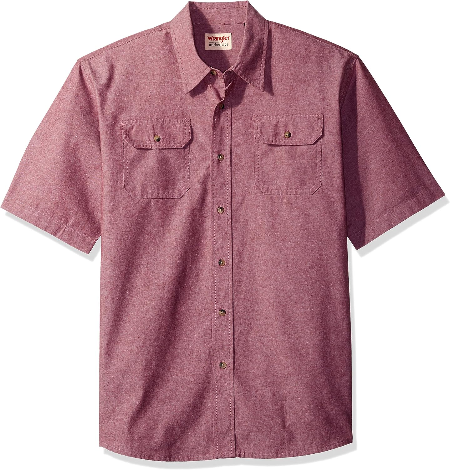 Wrangler Authentics Men's Short Sleeve Classic Woven Shirt at  Men’s Clothing store
