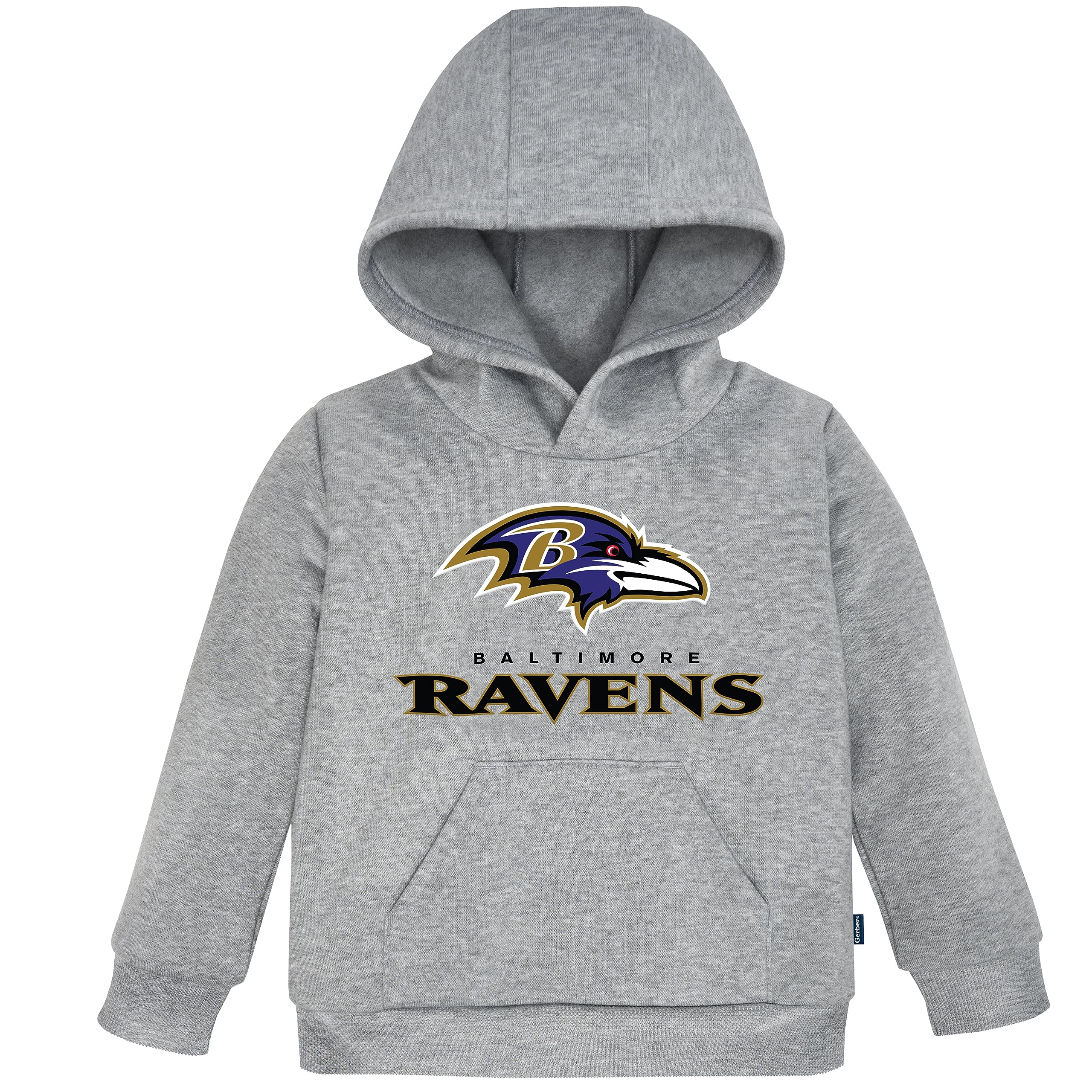 Gerber NFL Baby & Toddler Fleece Hoodie, Baltimore Ravens, 18 Months Team Color Image