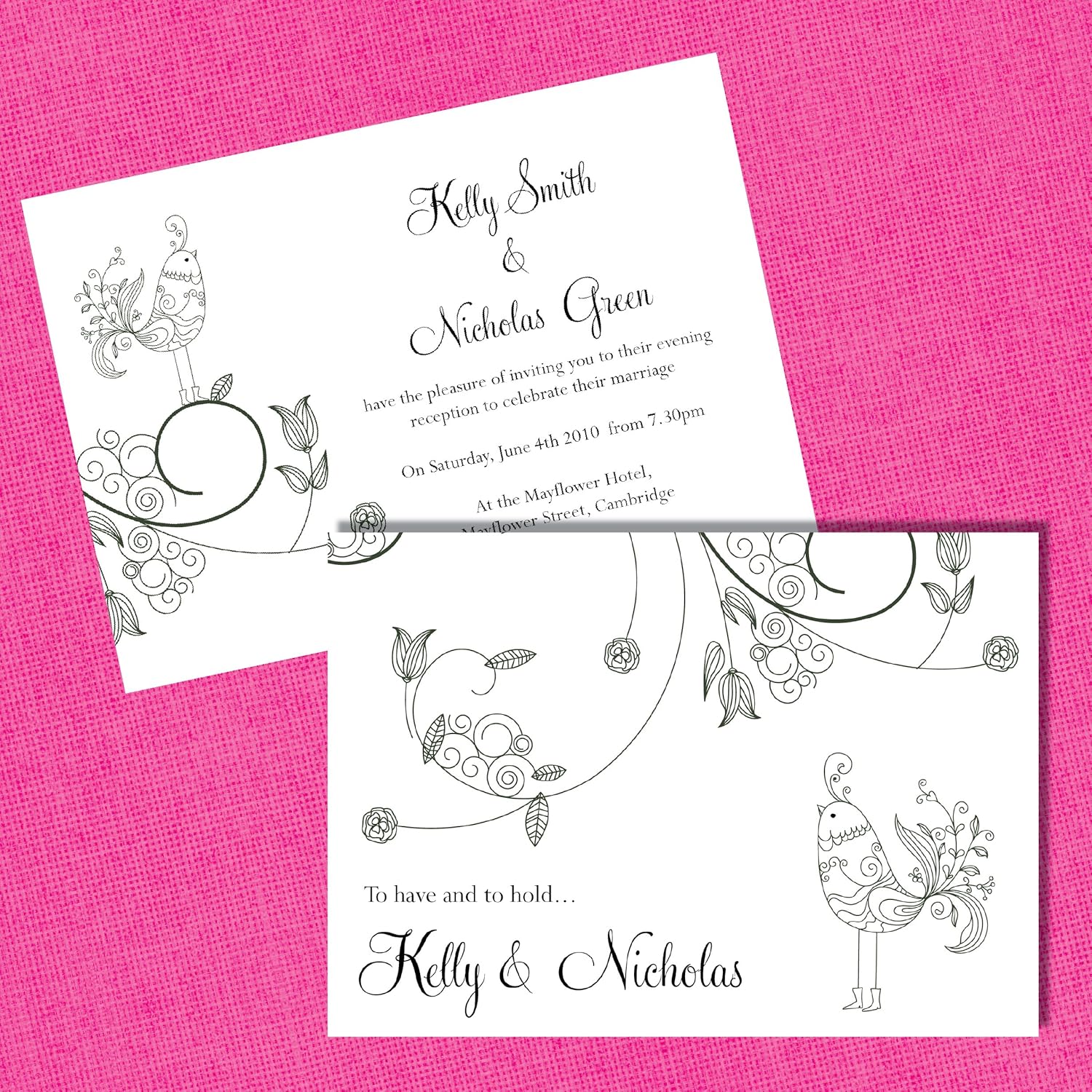 Personalised wedding invitations/cards (90): amazon.co.uk: office products Amazon.com: Personalised Wedding Invitations Invites x 25 *FREE DRAFT