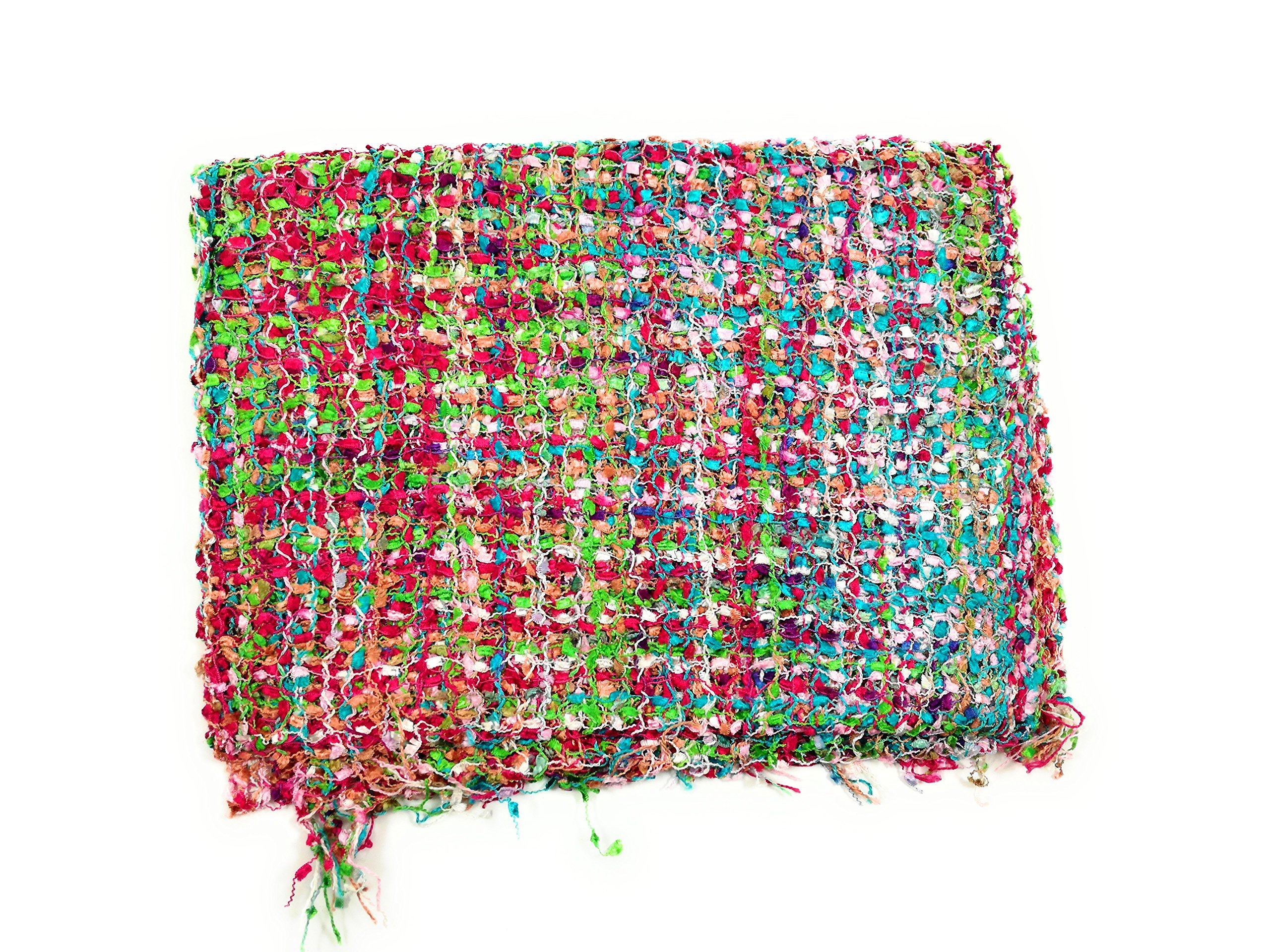 Handmade Fair Trade Confetti Neck Scarf (Pink Mix)