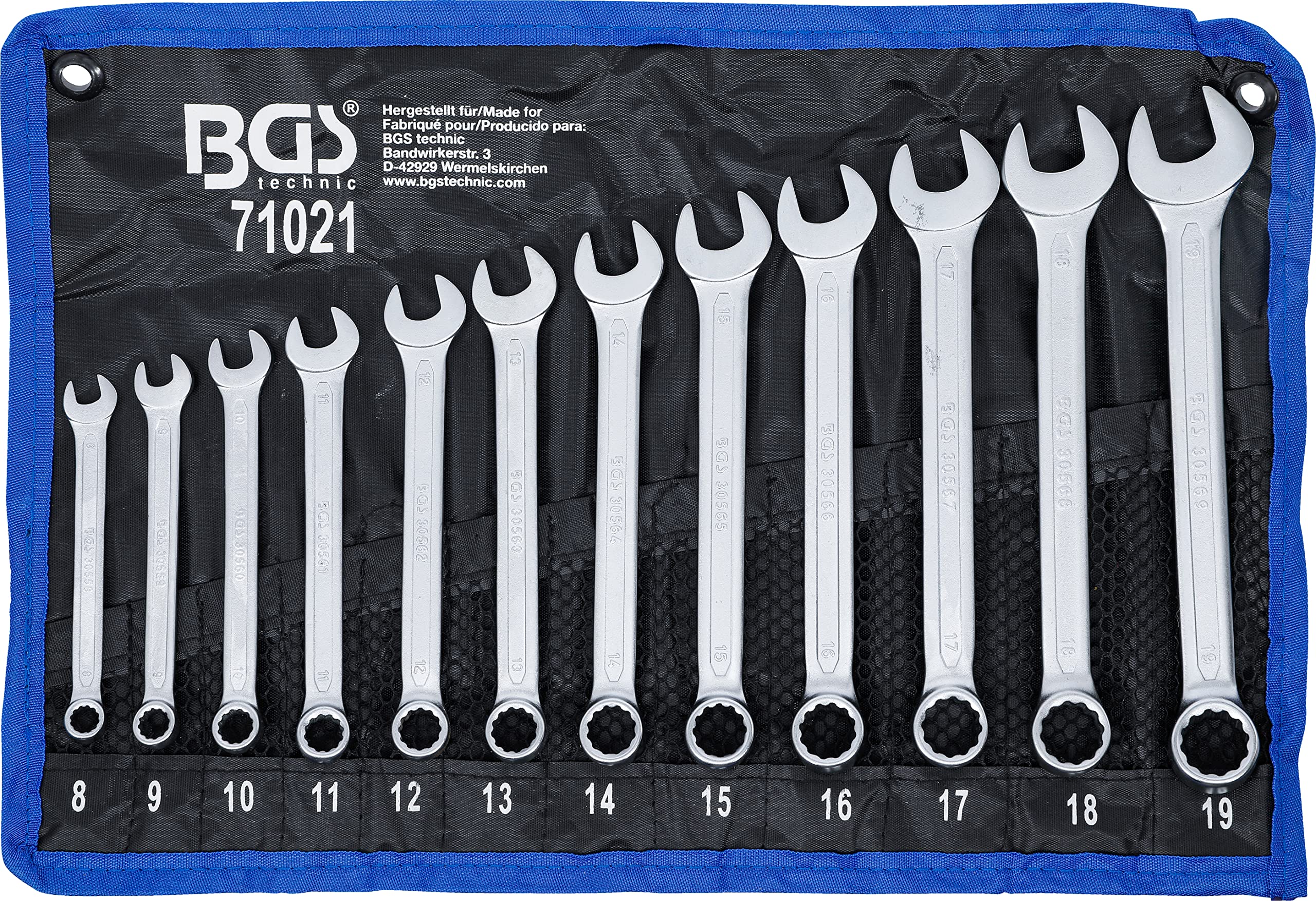 BGS 71021 | Combination Spanner Set | 8 - 19 mm | 12 pcs.