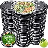 Meal Prep Containers [30 pack] – Reusable Plastic Containers with lids - Disposable Food Containers Meal Prep Bowls - Plastic Food Storage Containers with Lids - Lunch Containers for Adults