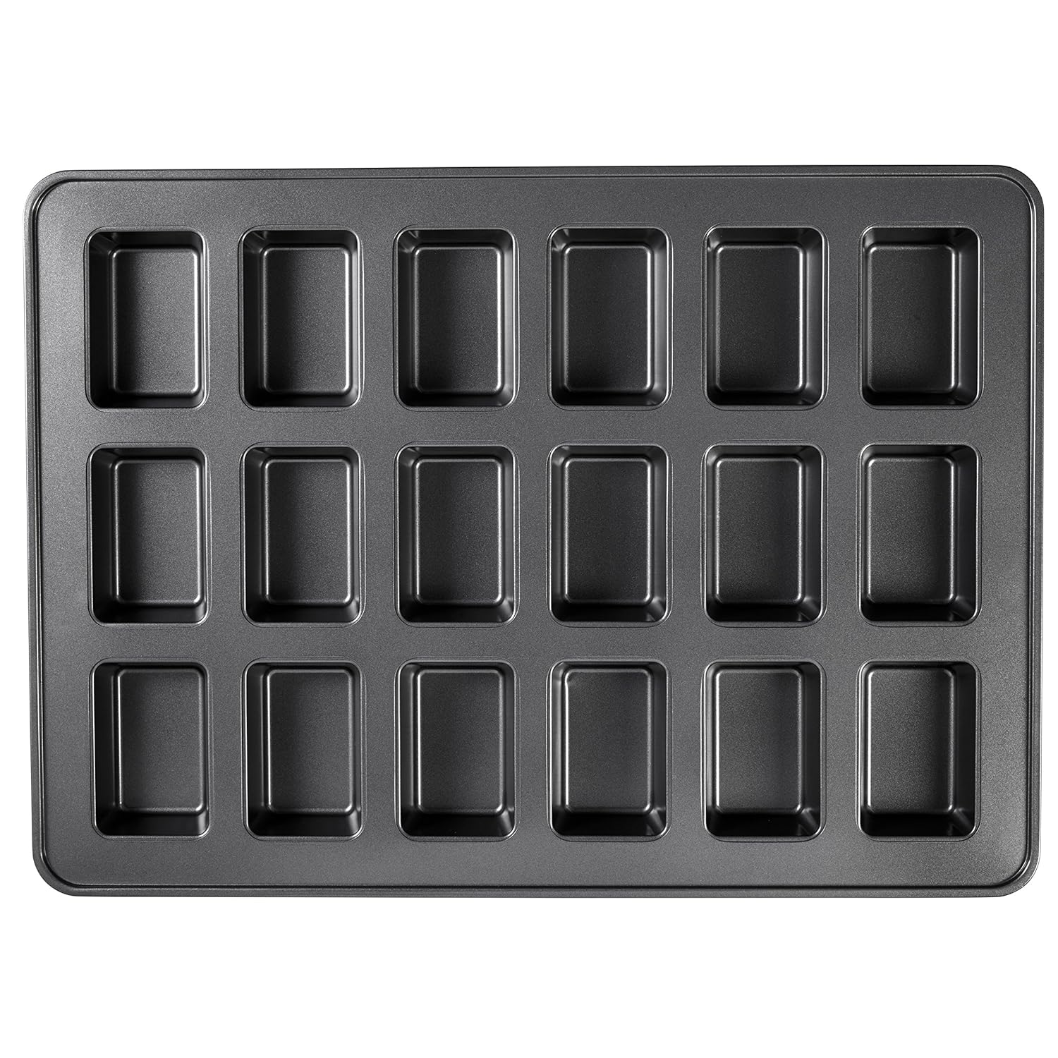 Wilton Perfect Results Premium Non-Stick Bakeware Mini Loaf Pan, 18-Cavity