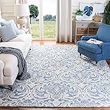 SAFAVIEH Micro-Loop Collection 6' x 9' BlueIvory