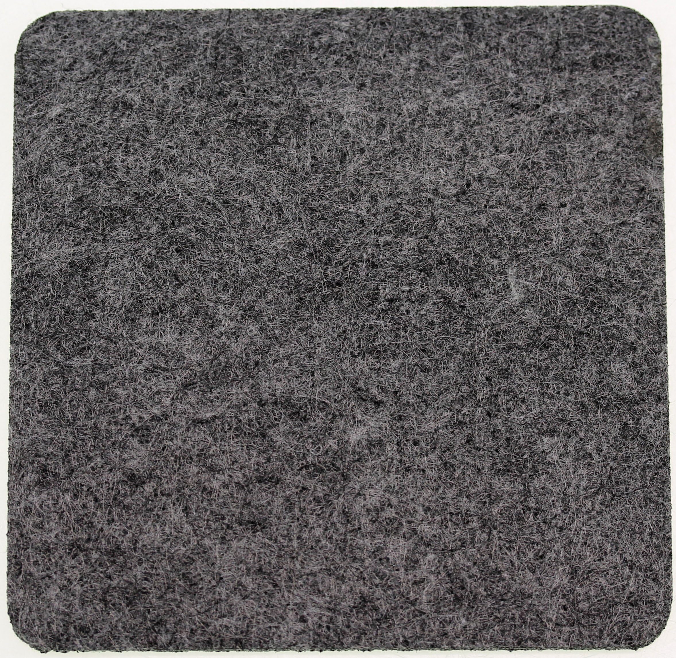 Piebert Felt Coasters Square with Rounded Edges, Pack of 8, 10 x 10 x 0.3 cm, Dark Grey Anthracite