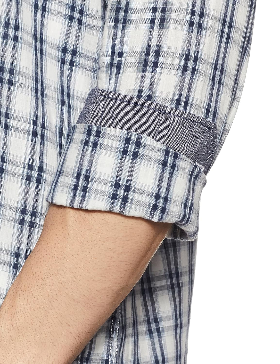 arrow sports men's checkered regular fit cotton casual shirt