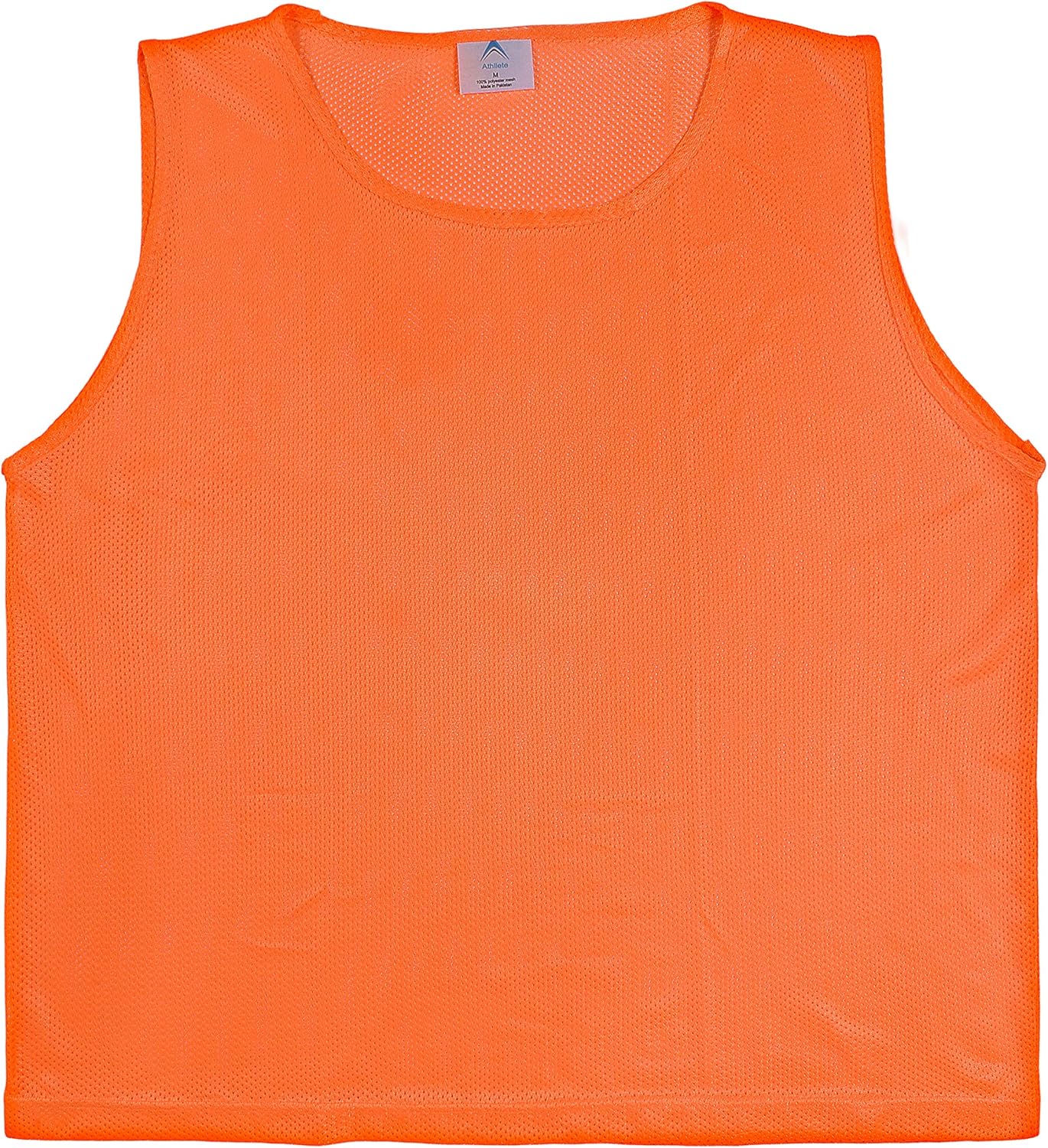 Athllete DURAMESH Set of 12 - Scrimmage Vest/Pinnies/Team Practice Jerseys with Free Carry Bag. Sizes for Children Youth Adult and Adult XL : Sports & Outdoors