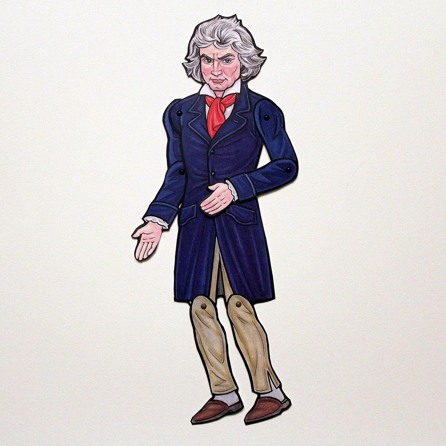 Amazon Com Ludwig Van Beethoven Articulated Paper Doll Handmade