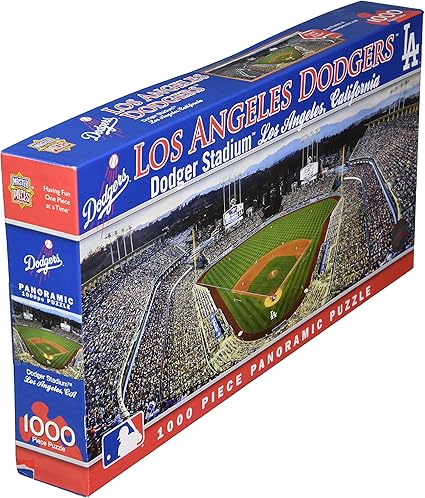 Amazon.com: Rompecabezas panorámicos de obras maestras MLB Estadio, 1000 piezas, Los Angeles Dodgers, OS, Los Angeles Dodgers: Toys \u0026 Games