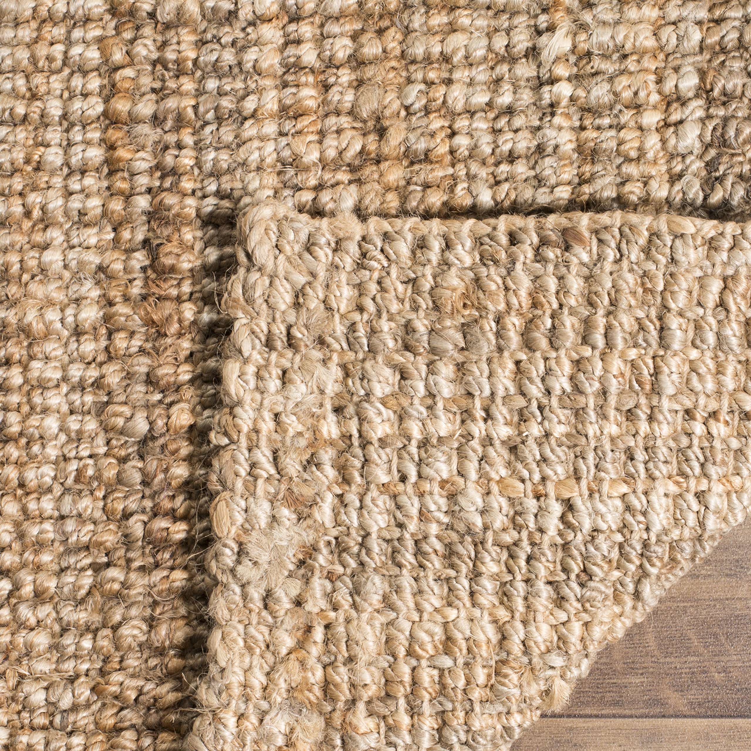 Safavieh Natural Fiber Collection NF447A Hand Woven Natural Jute Runner (2' x 4')