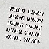 Rectangle Match Strikers 0.50" x 2.00" - Honeycomb Pattern