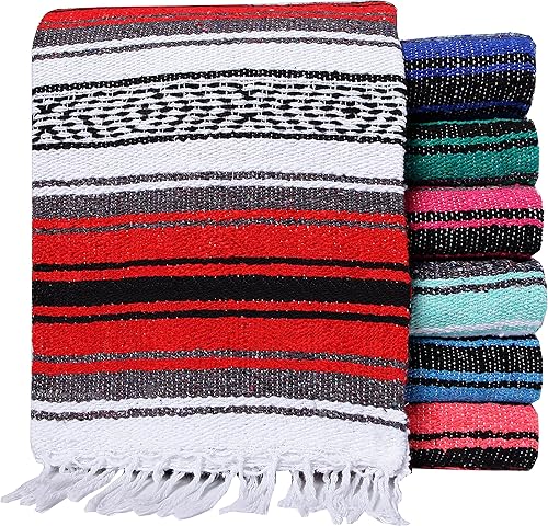 El Paso Designs Mexican Yoga Blanket Colorful Falsa Serape