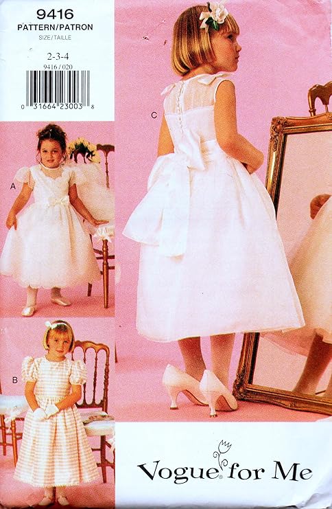 flower girl patterns vogue