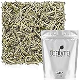 Tealyra - Premium White Silver Needle Tea - Bai Hao Yinzhen - Organically Grown in Fujian China - Superior Chinese Silver Tip White Tea - Loose Leaf Tea - Caffeine Level Low - 110g (4-ounce)