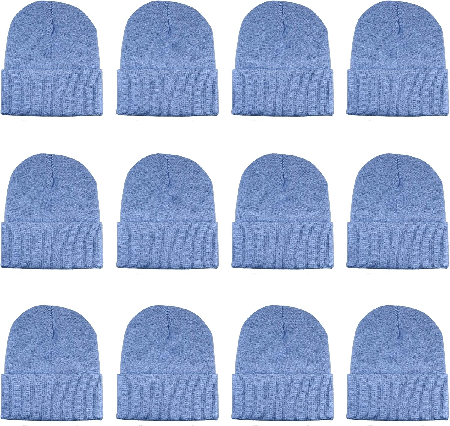 Gelante Unisex Beanie Cap Knitted Warm Solid Color Multi-Packs (12 Pack: Black) at  Men’s Clothing store