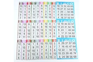 AMERICAN GAMES SmallToys Bingo Paper Game Cards - 3 Cards - 10 Sheets - 100 Books - 4 Inch by 12 Inch Size Disposable Sheet - Made in USA