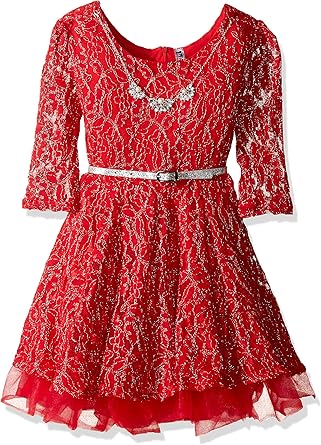 amazon red lace dress