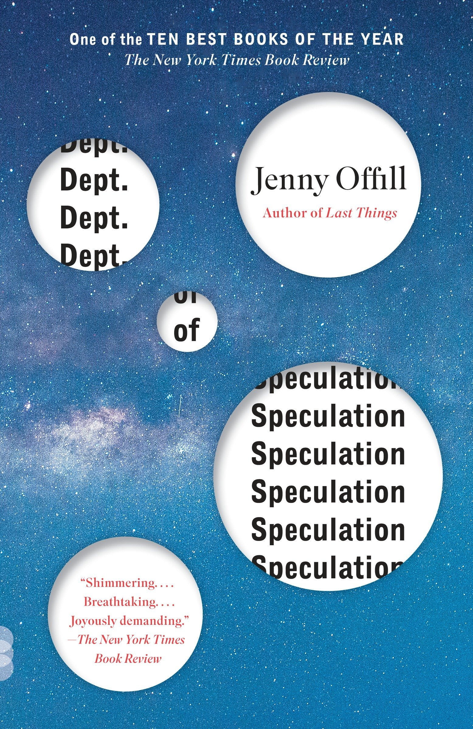 Dept Of Speculation Vintage Contemporaries Offill Jenny 9780345806871 Amazon Com Books
