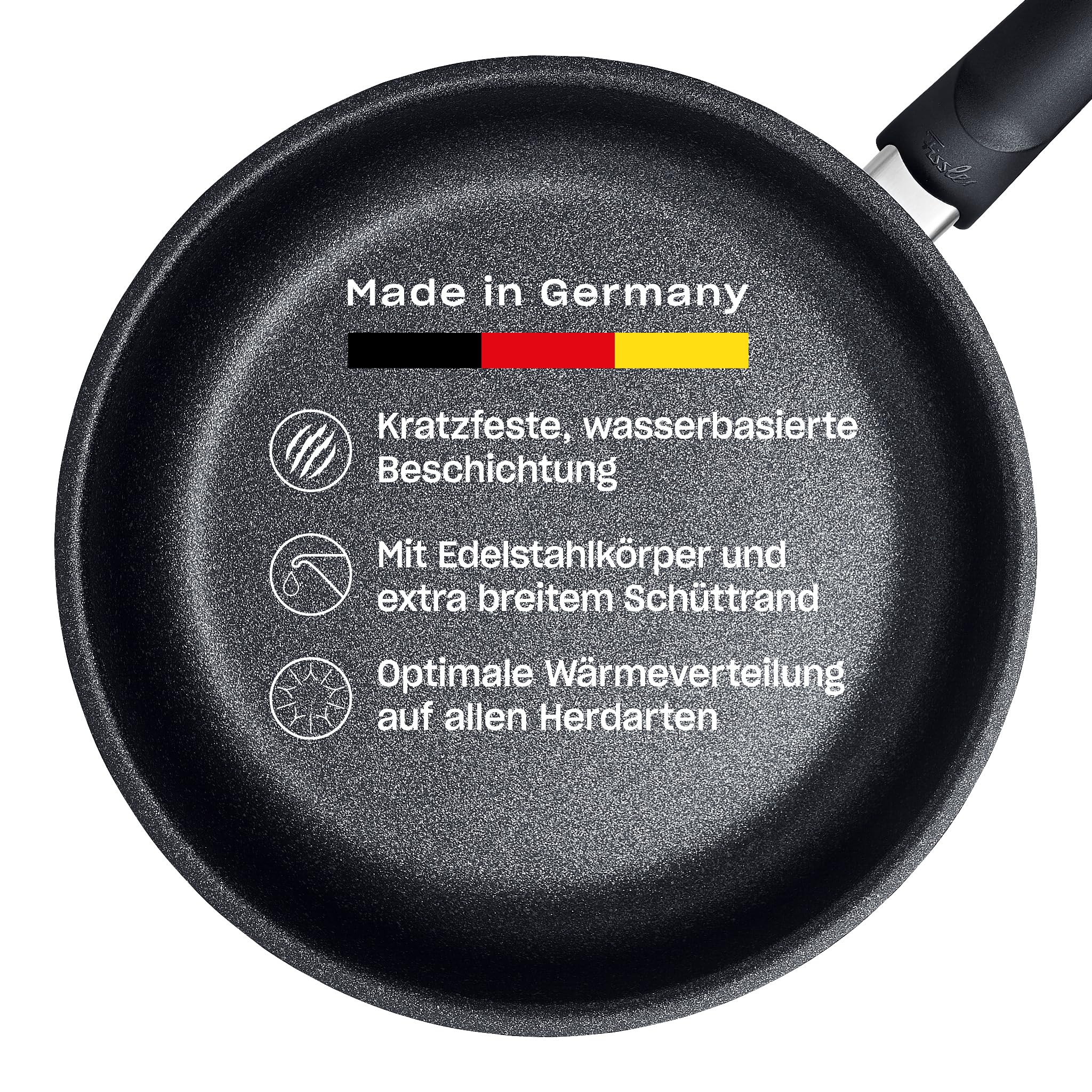 Fissler Adamant Premium/beschichtete Edelstahl-Pfanne (Ø 20 cm) Bratpfanne-antihaftend, kratzfest - Induktion