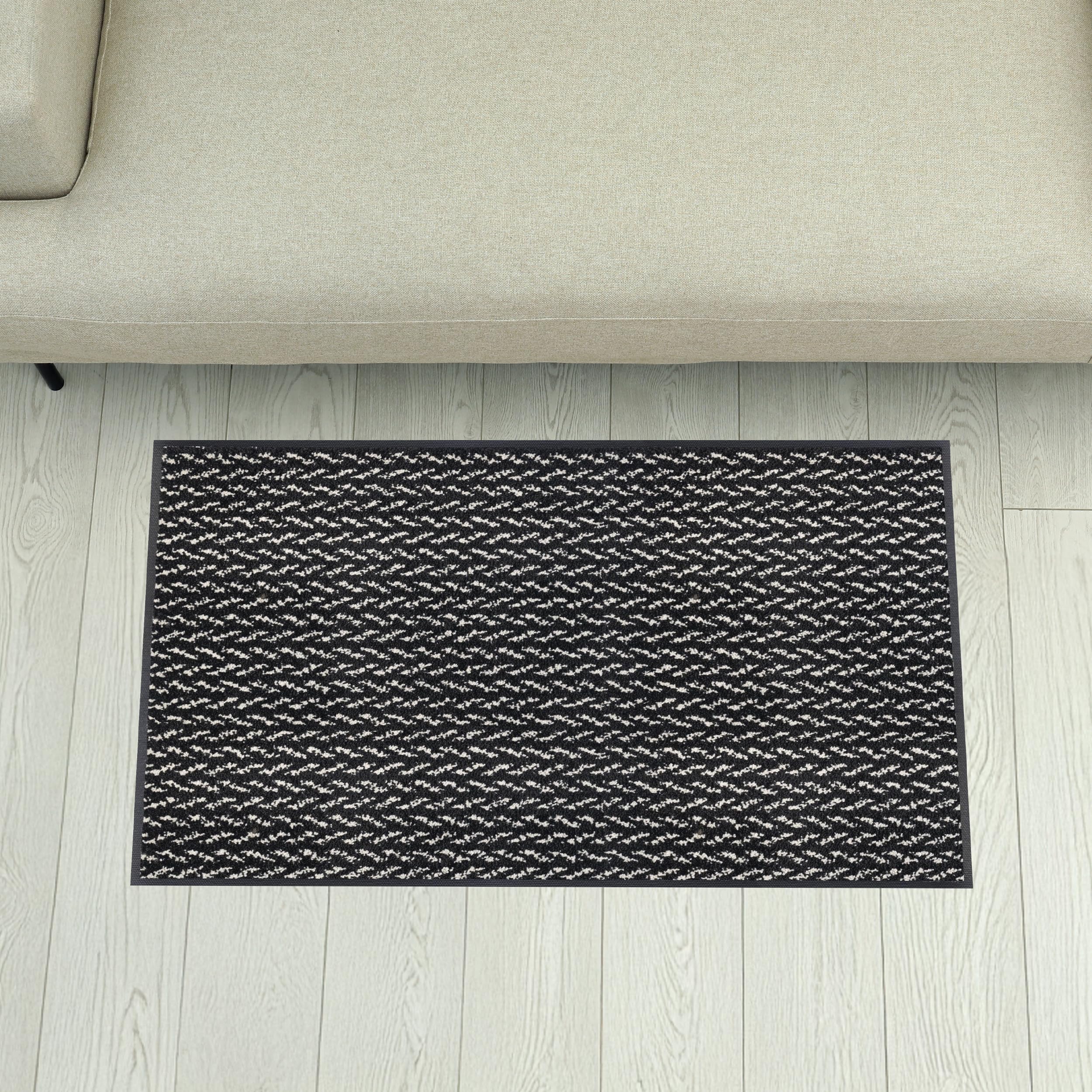 Wash+Dry Doormat, Polyamide, Black, 60x90 cm — image 1