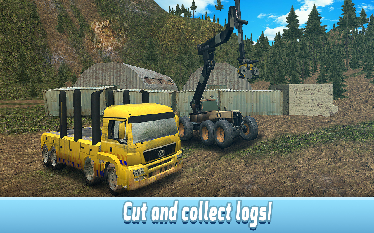 Log Harvester Truck Simulator 3D Cargo Transport Truck Driving