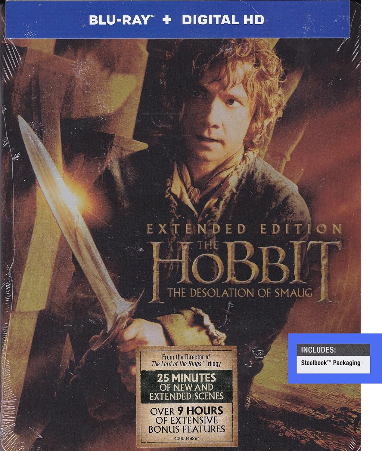 Hobbit The Desolation of Smaug, Extended Edition, Steelbook [Bluray] Movies & TV