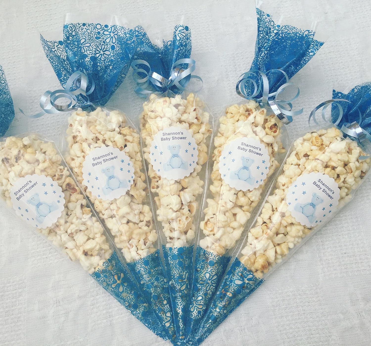 personalized popcorn bags for baby shower