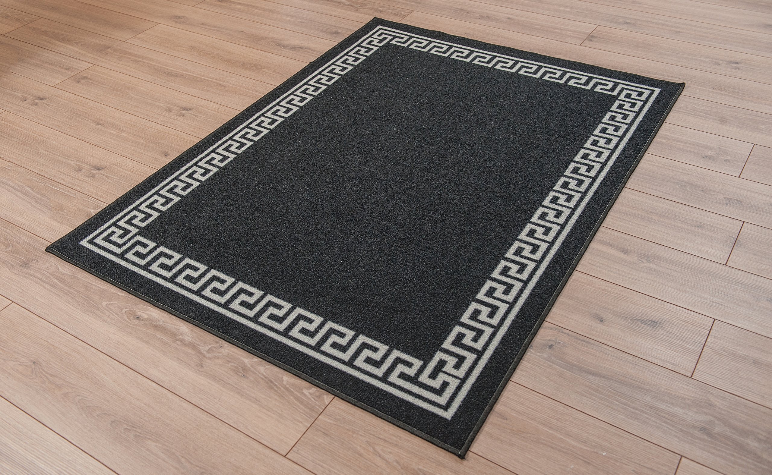 Washable Door Mat Kitchen Mats Non Slip Greek Key Design Hall Runner- Indoor Door Mat - Hallway-Passage Corridor Doormats - Floor Mat