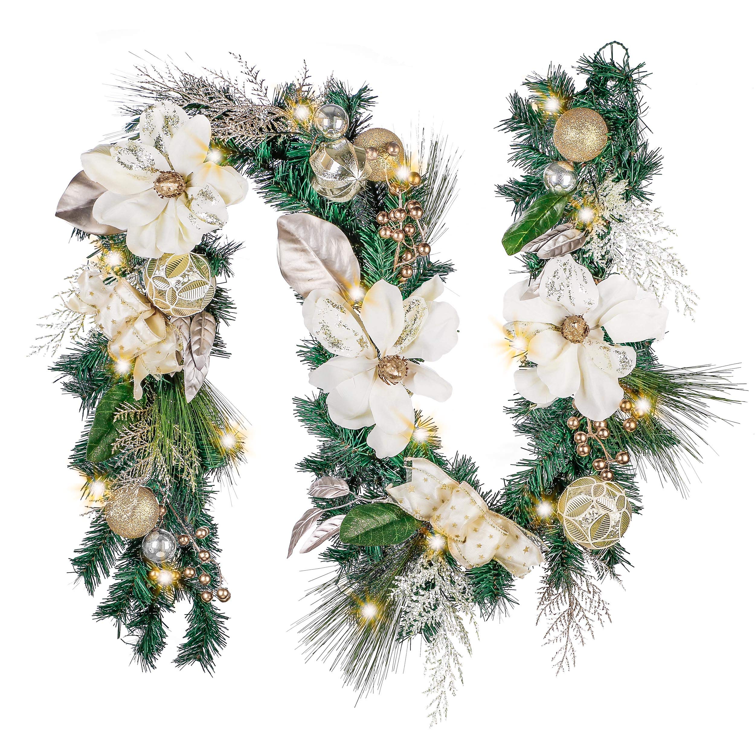 courtly noel illuminated garland main image 1