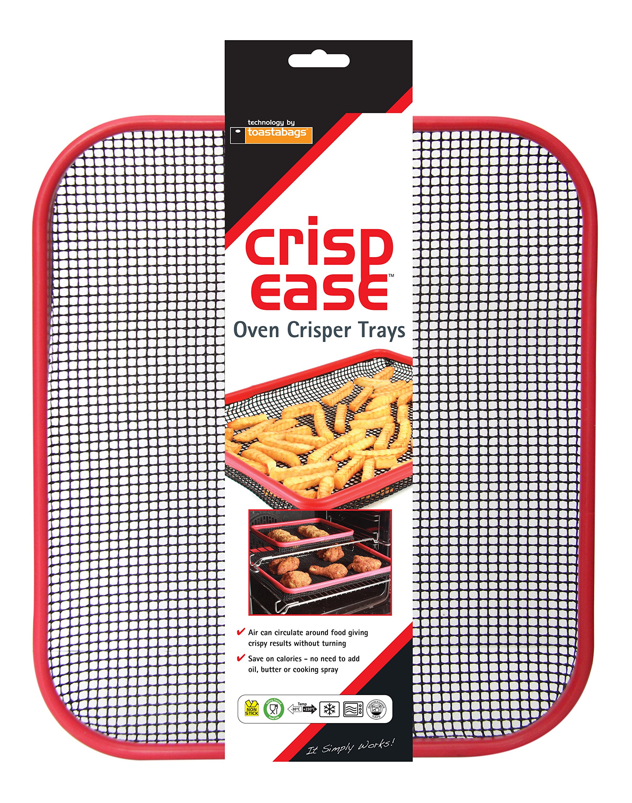 Toastabags "Crispease Oven Crisper Tray, Red