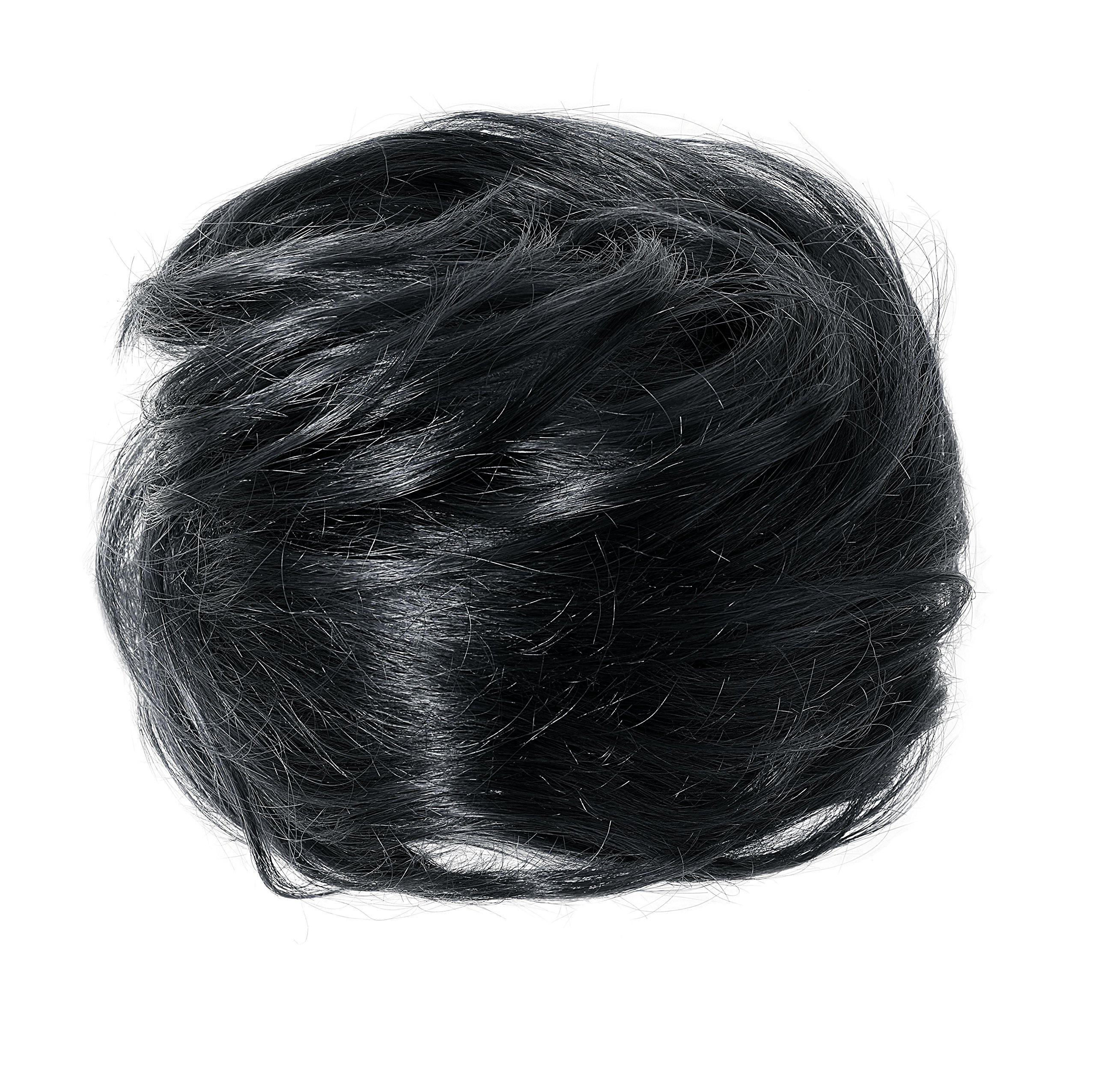 American Dream Large Size Human Hair Bun, Jet Black Number 1