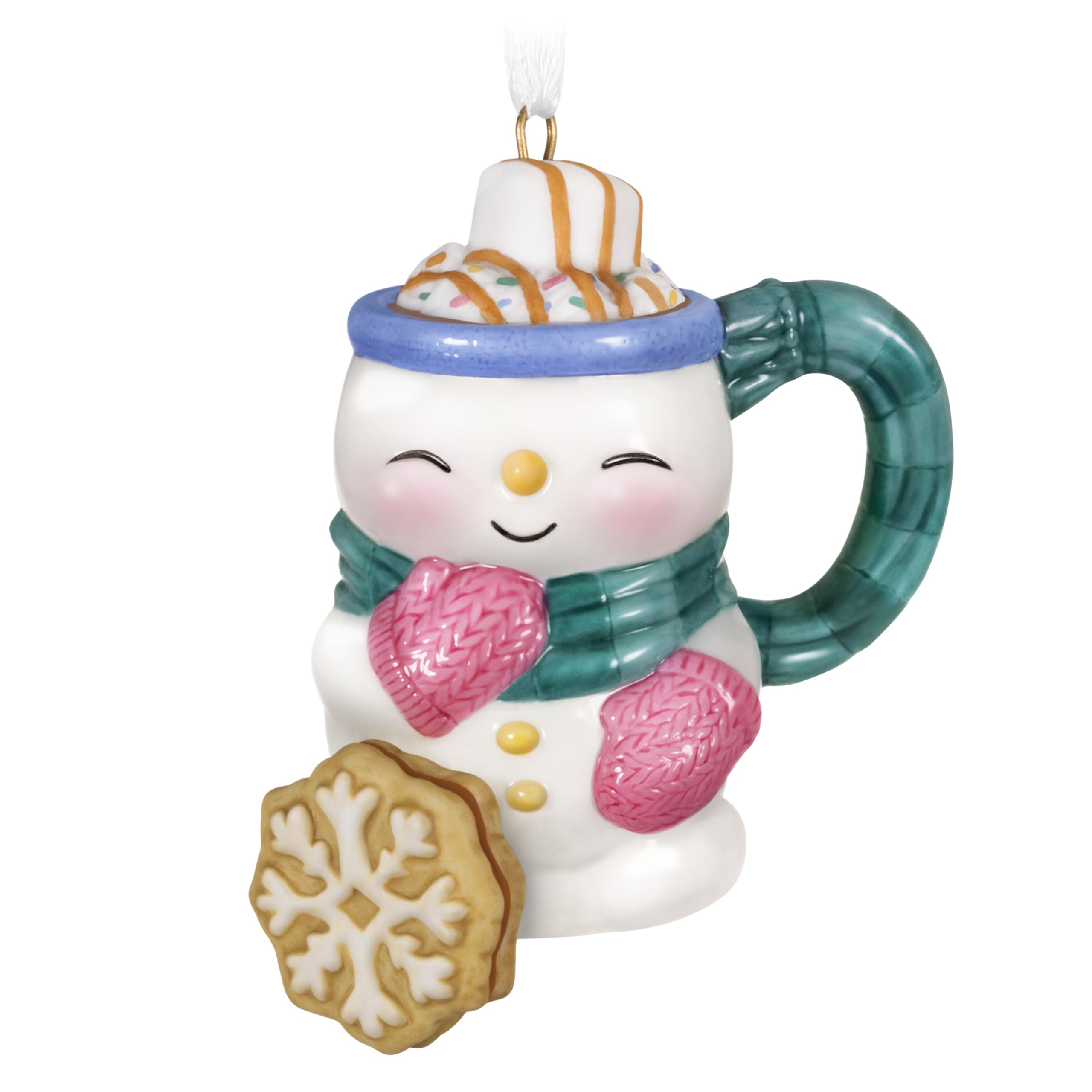 Hallmark Keepsake Christmas Ornament 2025, Cup of Cozy, Porcelain, Gifts for Christmas Lovers