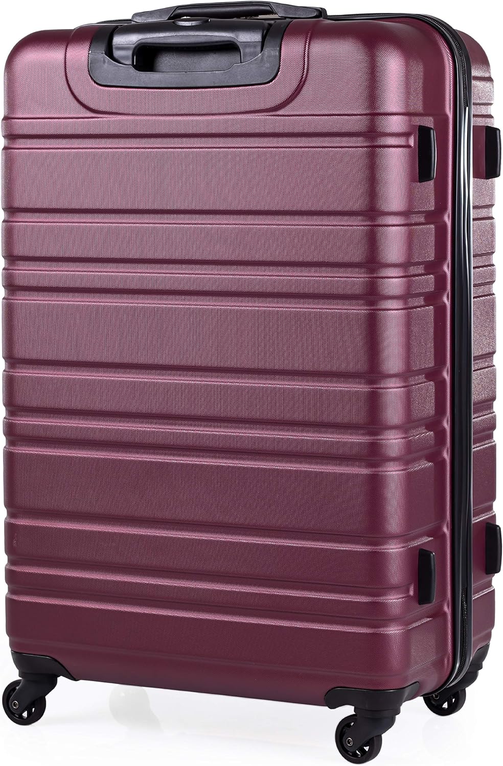 ABS Hard Shell 30 Inch Suitcase - Travel Luggage by A2B with 4 Spinner Wheels | Telescopic Drag Handle | Hard Sided Suitcases Weighing 4.3kg Cap 96L Height 76.5cm (Plum, Large) - Image 3