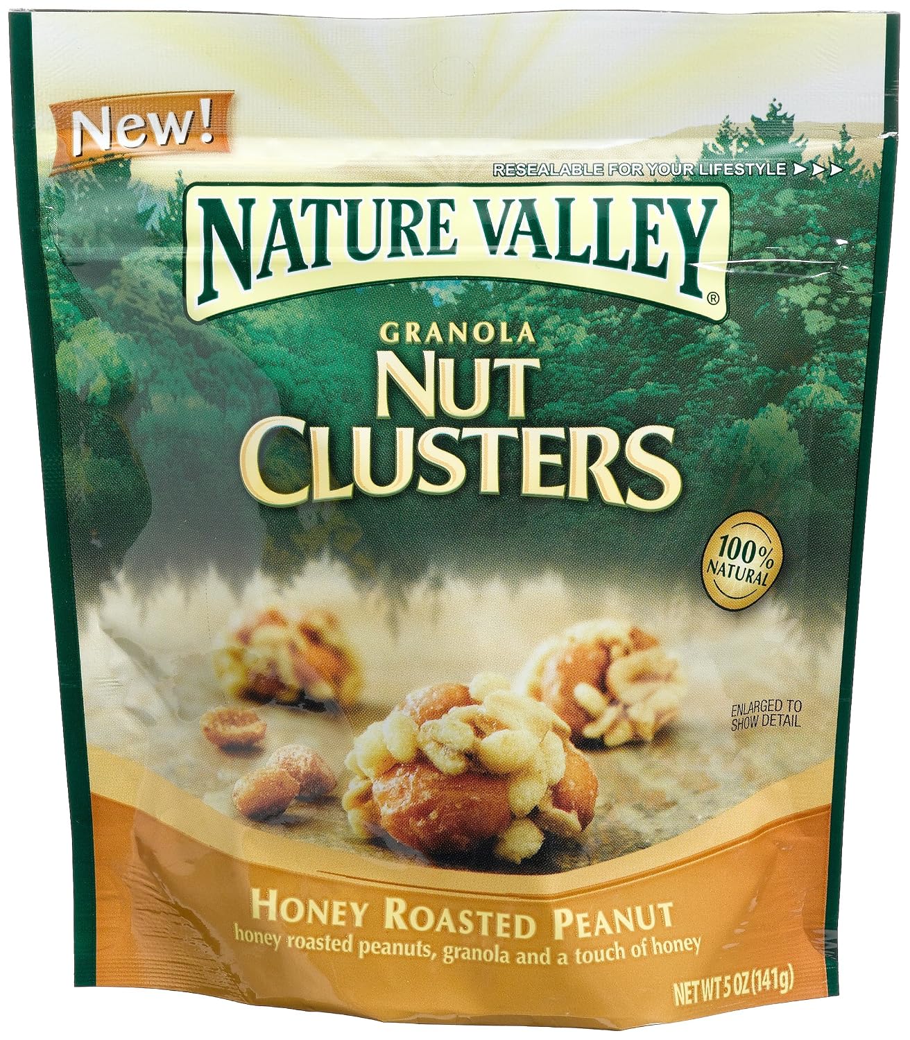 Nature Valley Honey roasted Peanut granola nut clusters 5oz (016000289161)