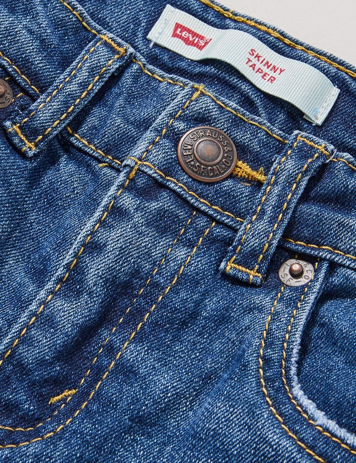 Levi's Kids Skinny Taper Jeans Boys, Blue, 4 Years - Image 5