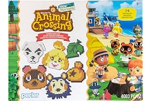 Perler 80-54498 Animal Crossing Deluxe Box Fuse Bead Kit for Kids and Adults, Pattern Sizes Vary, Multicolor, 4004pcs