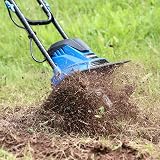 Hyundai Electric Garden Tiller Cultivator Rotavator 1050W 360mm 10m Cable view 6