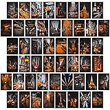 KONGSY Black Orange Wall Collage Kit - Aesthetic