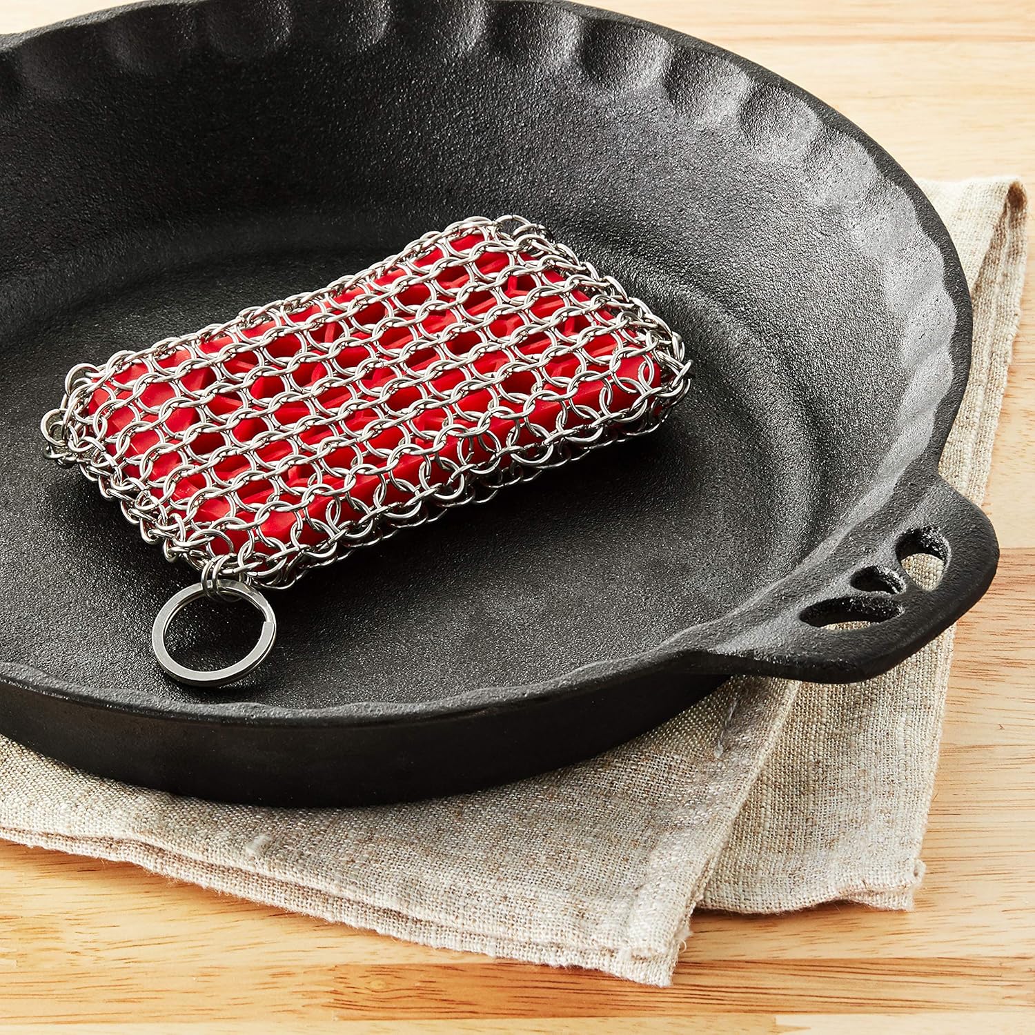 Lodge Scrubbing pad, One, Red: Kitchen & Dining
