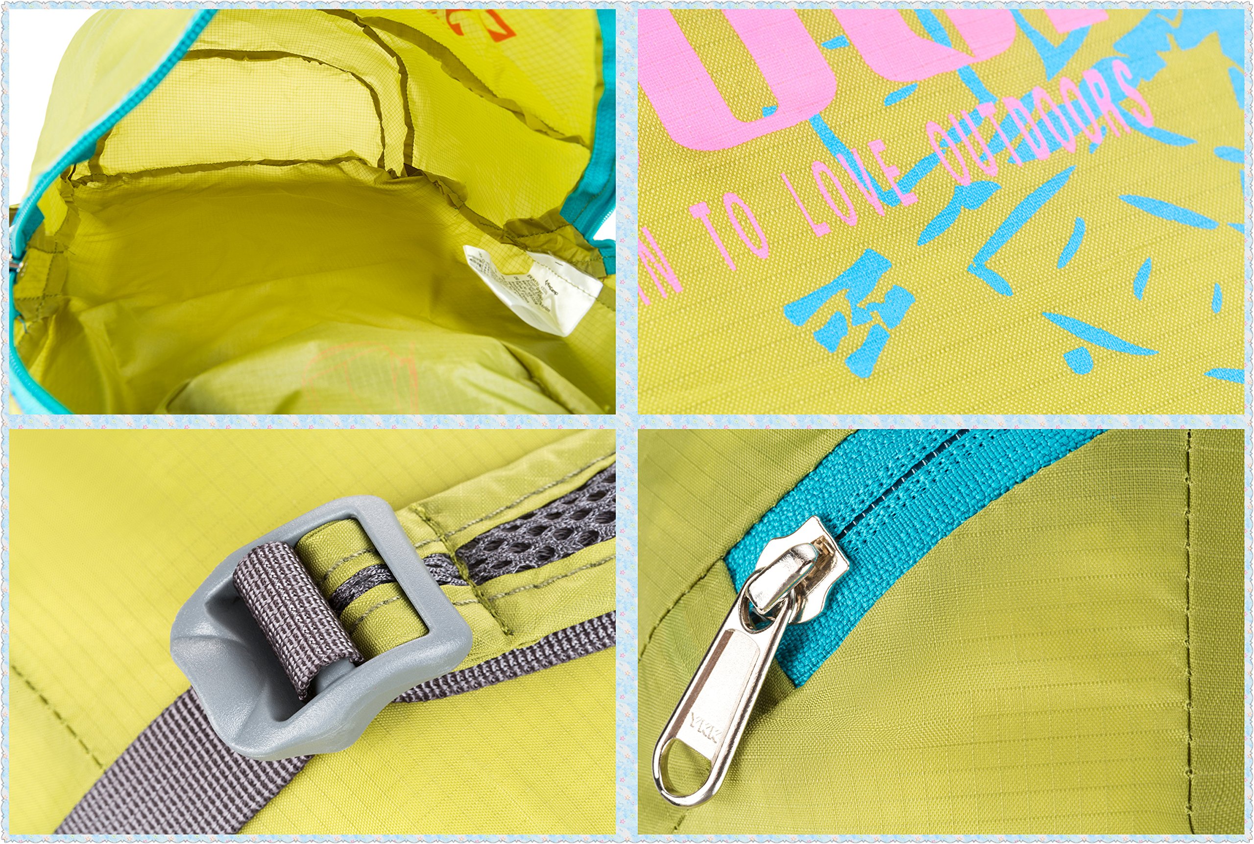 KingCamp 12L Ultralight Handy Packable Camping Hiking Travel Backpack Daypack (Green)