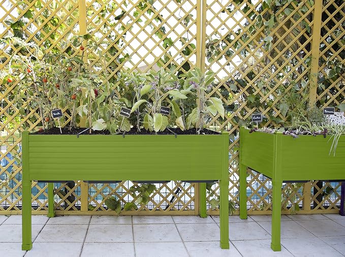 Huerto urbano GREENLAND 120x60x75 cm. Para terraza/jardín. Color ...