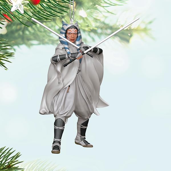 HALLMARK KEEPSAKE CHRISTMAS ORNAMENT, STAR WARS: AHSOKA AHSOKA TANO, GIFTS FOR STAR WARS FANS