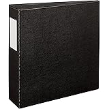 Avery Durable Binder, 3" Slant Rings, 600-Sheet Capacity, Label Holder, DuraHinge, Black (27654)