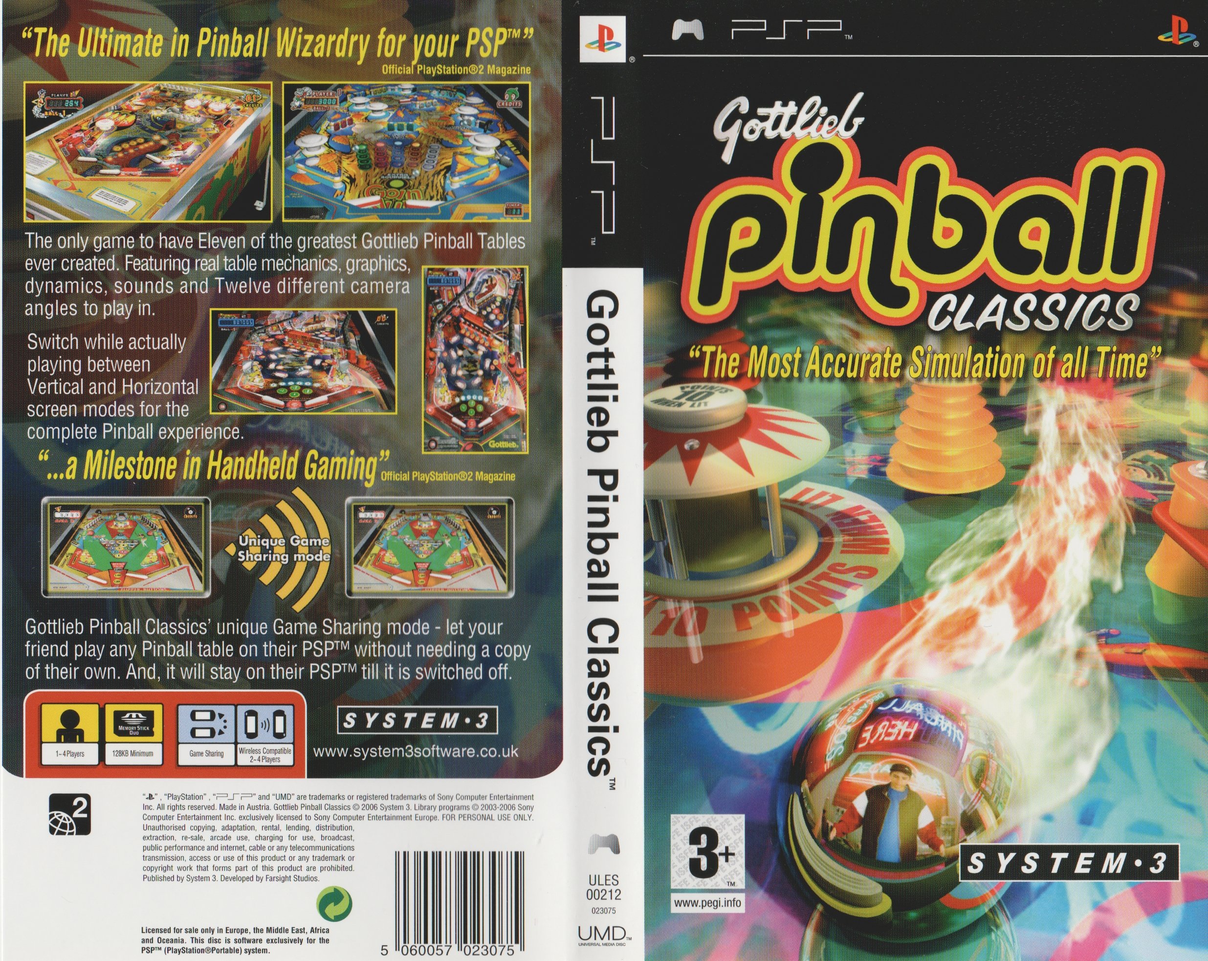 Pinball Classics The Gottlieb Collection (PSP)