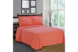 BLUENILEMILLS BNM Oversized Paisley Matelasse Cotton Bedspread, Jacquard Weave, Soft and Breathable, All-Season, Cozy and Lightweight, Perfect for Master or Guest Bedroom, Matching Pillow Shams, Coral, Queen